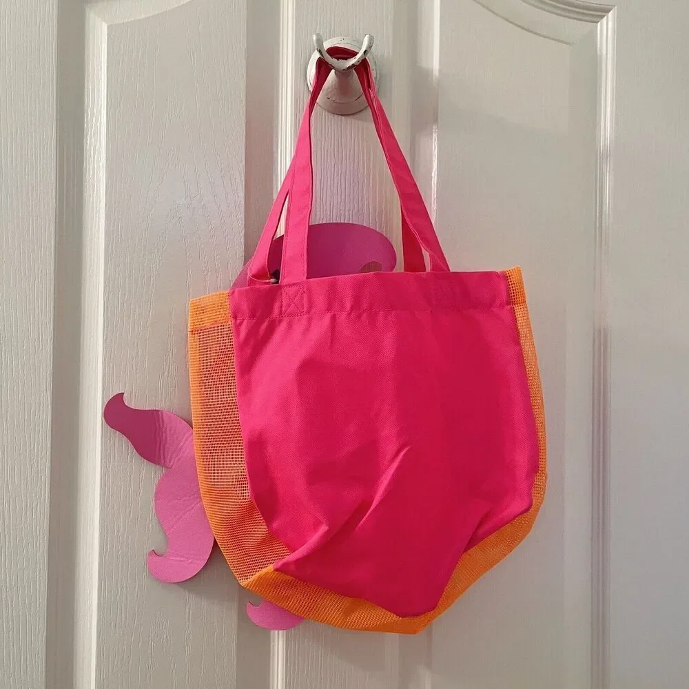 Old Navy Kids Fish Beach Swim Bag Pink Orange Tropical NWT